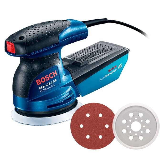 Lijadora Roto-Orbital 5"  Vel.Var. 250W (GEX 125-1AE)- (06013875G0)