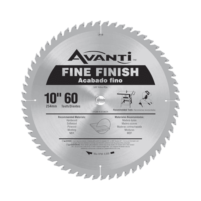 Disco 10" x 60 D. Carb.Tugs.x 5/8" AVANTI (A1060X)