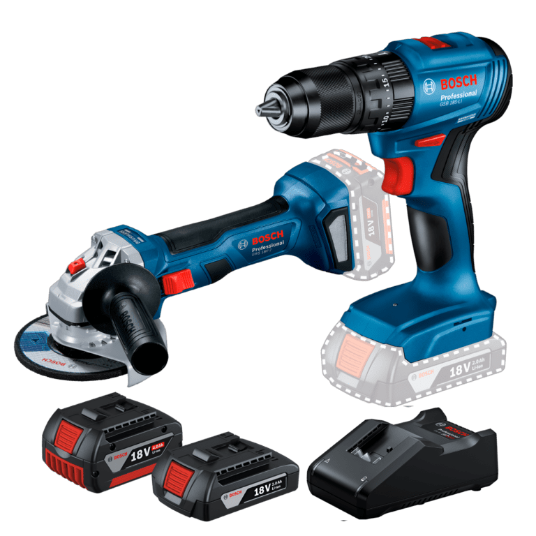 Combo Bosch Taladro GSB 185-LI + Esmeril GWS 180-LI 18V 2B (06019H90G4)
