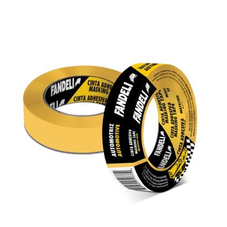 Masking Tape Amarillo 1" x 50 mts. Automotivo