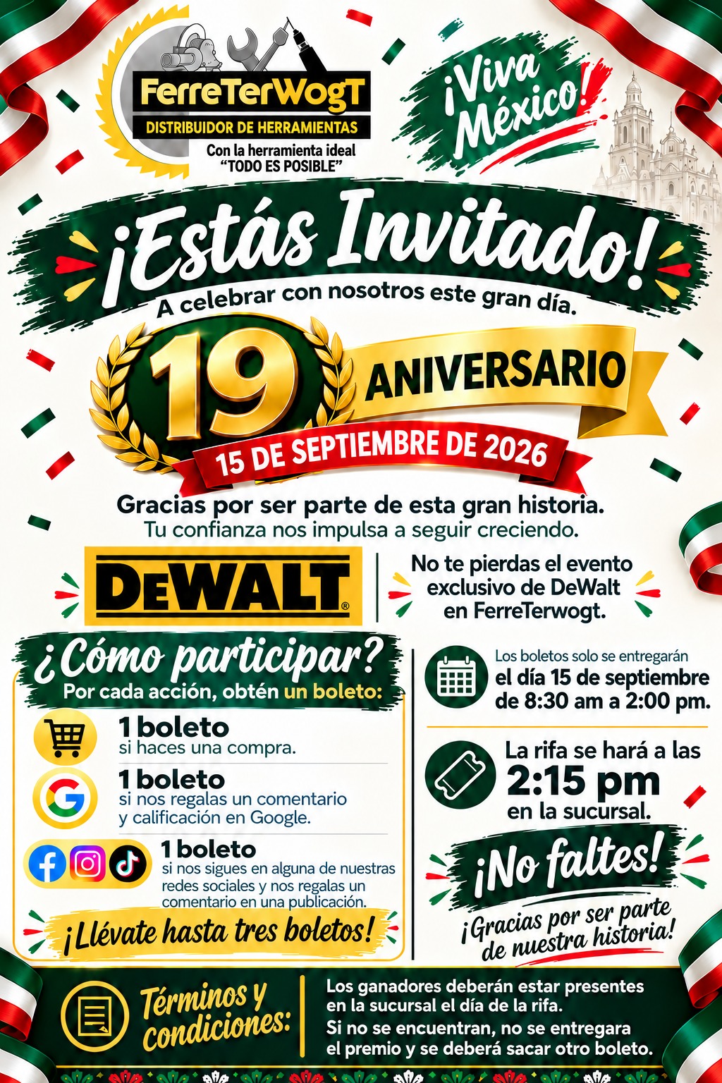 Promoción de aniversario